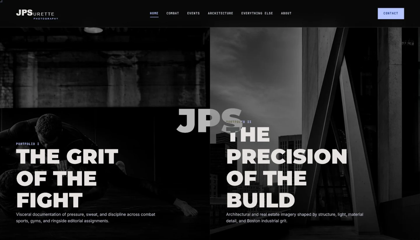 JPS Surette Photography homepage